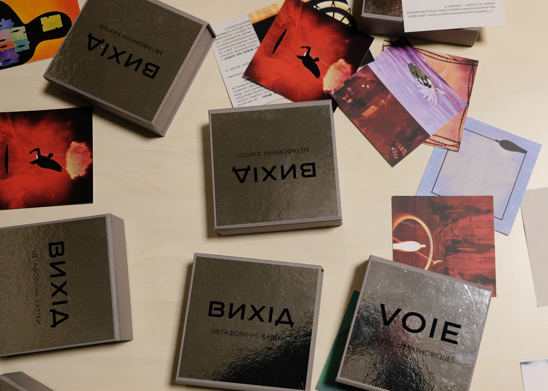 Cartes métaphoriques VOIE / ВИХІД